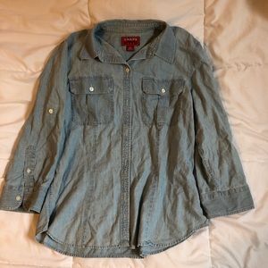 Vintage Chaps Denim Button Shirt